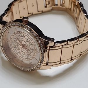 Gold tone watch